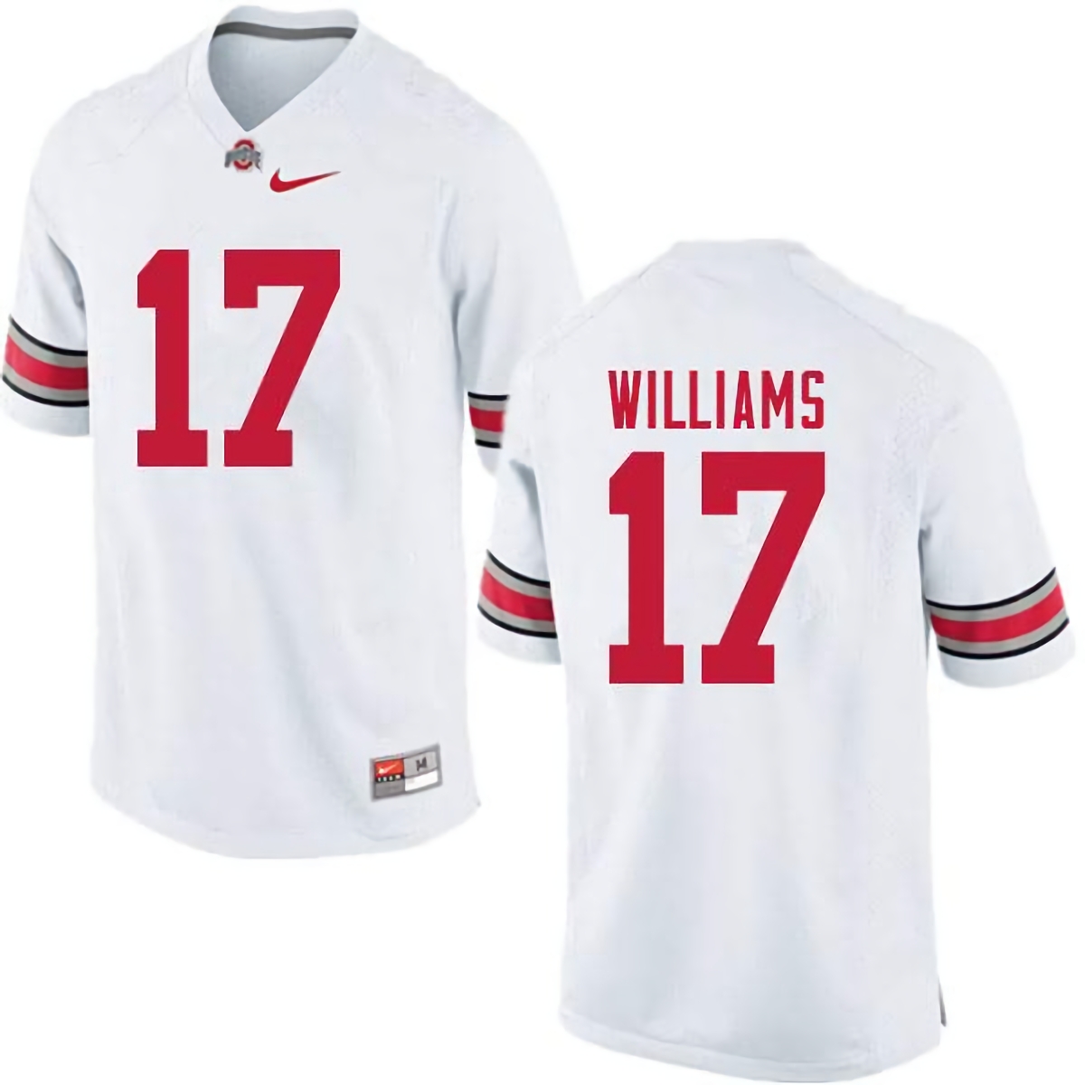 Alex Williams Ohio State Buckeyes Men's NCAA #17 Nike White College Stitched Football Jersey UZN2056HD